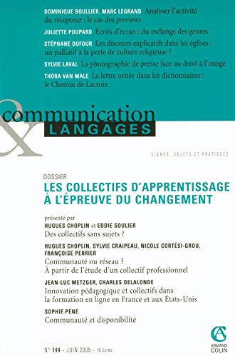 Communication & Langages 2/2005: Les colectifes d'apprentissage à l'épreuve du changement book