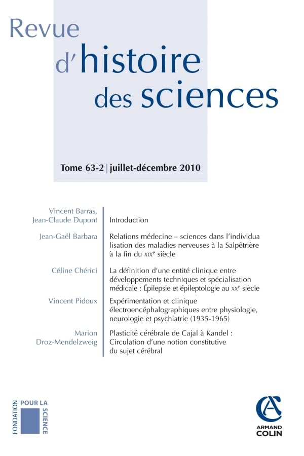 Revue d'histoire des sciences - Tome 62 (2/2009) Varia: Varia book