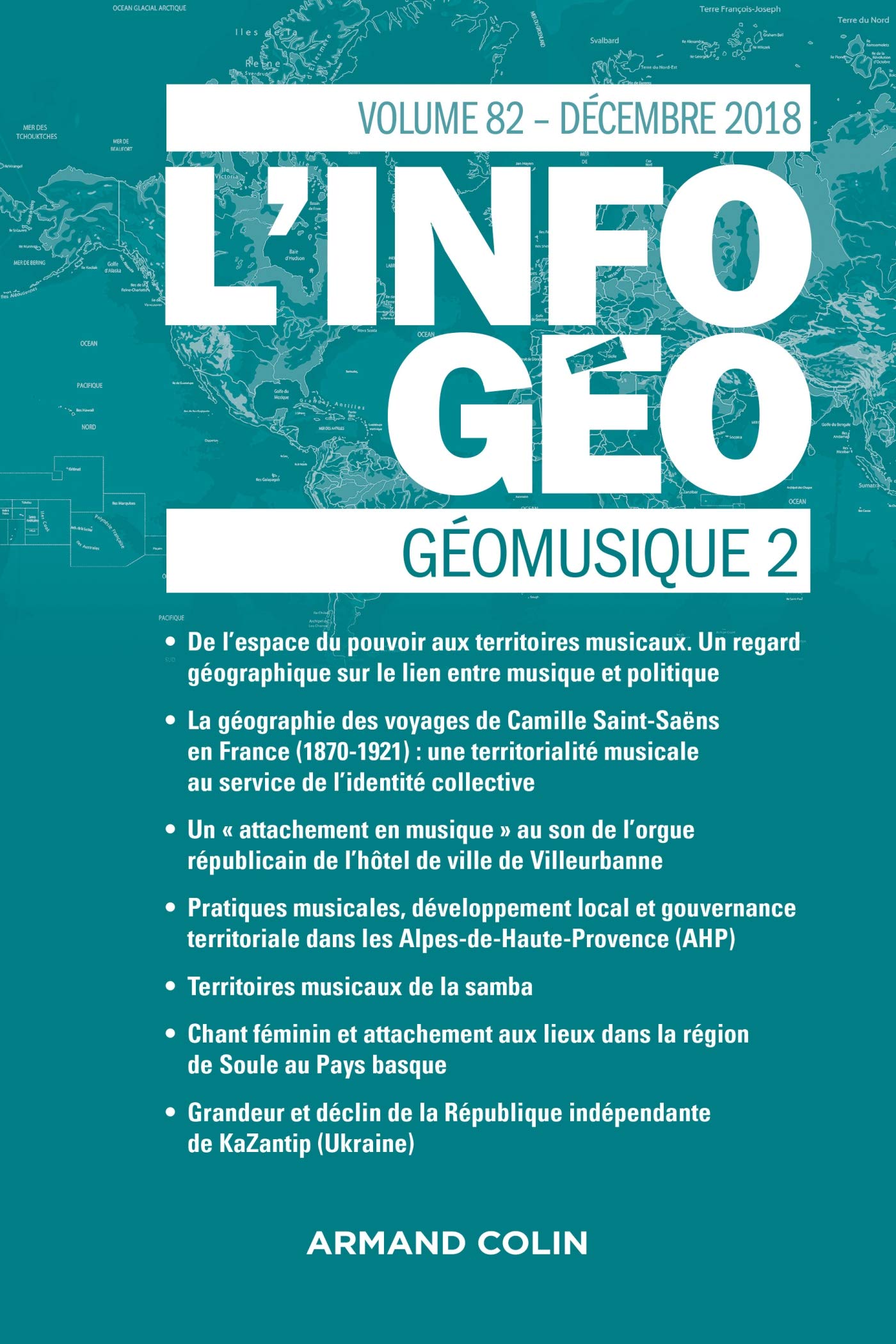 L'Info géo: (4/2018) Géomusique 2 book
