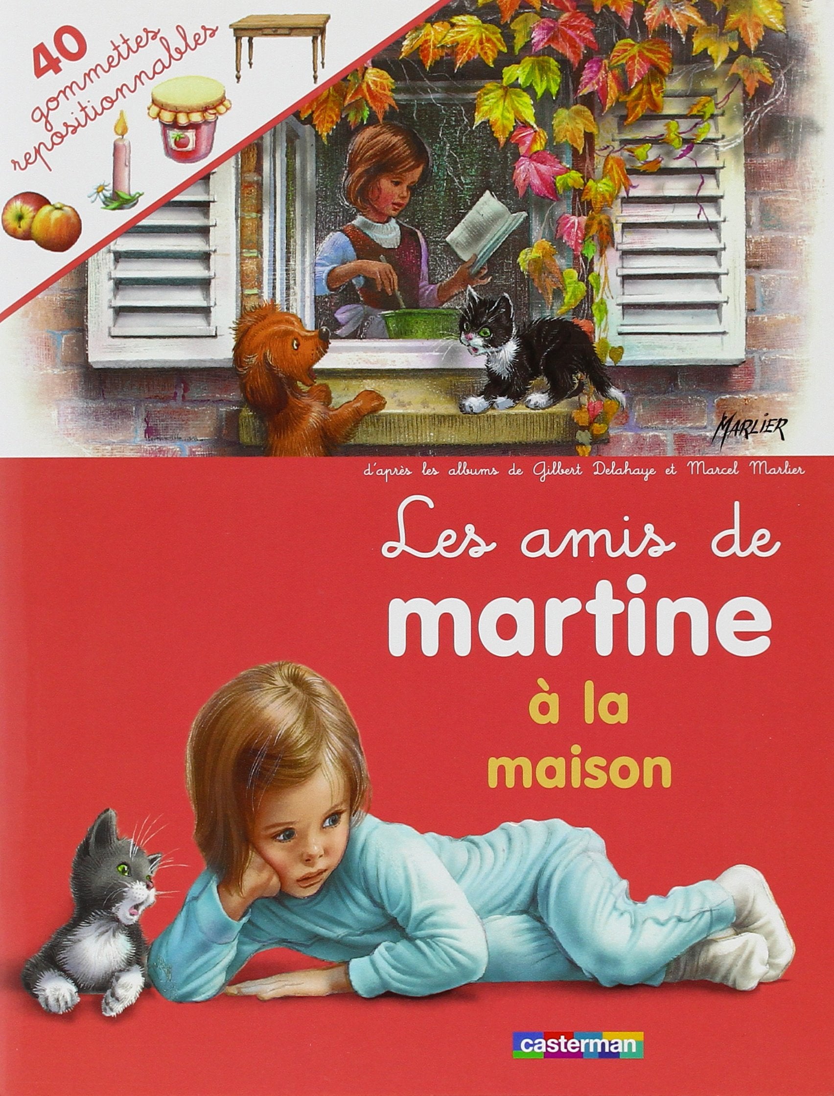les amis de martine a la maison (avec gommettes) book