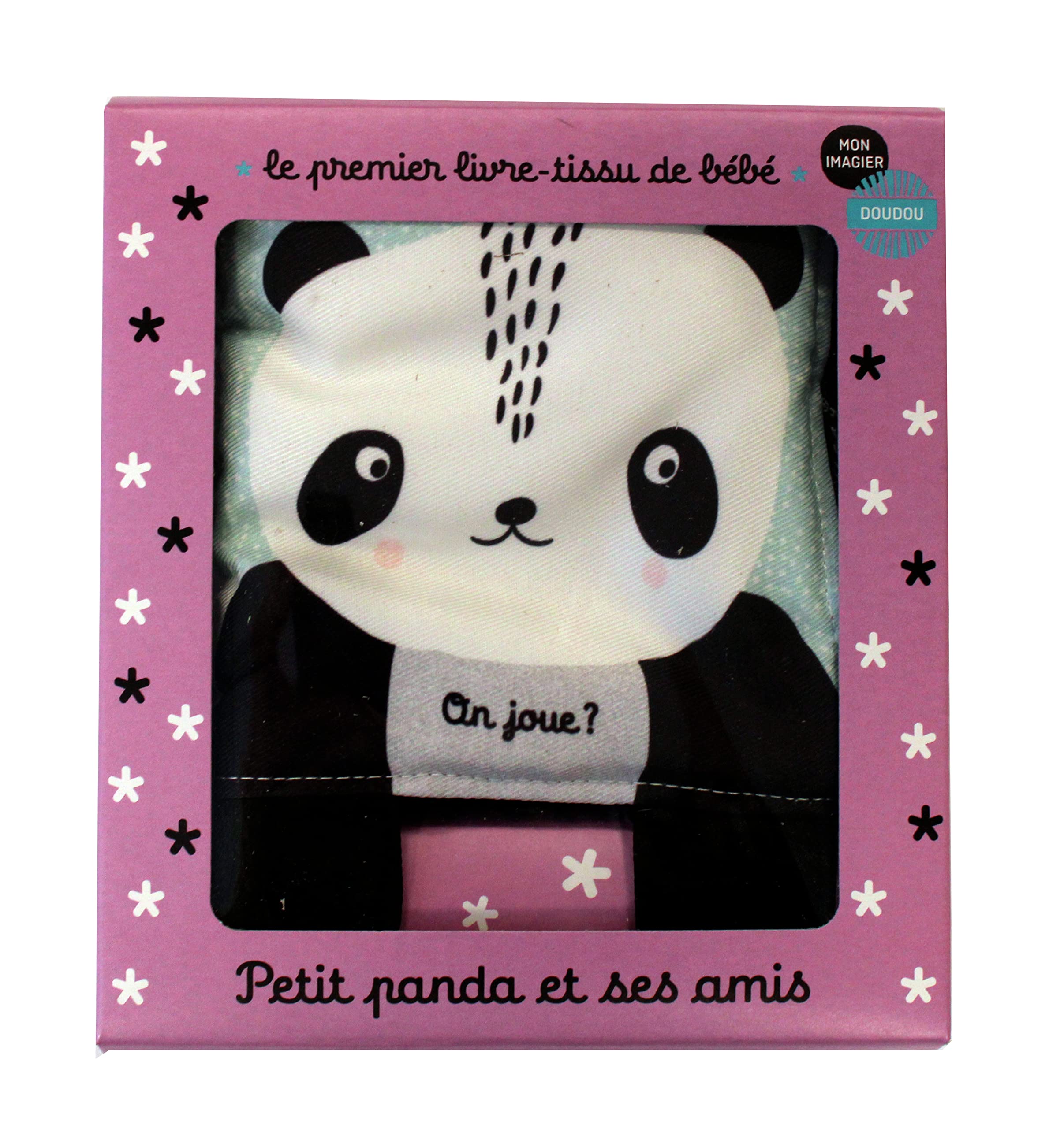 Mon imagier doudou - Petit panda et ses amis: Le premier livre en tissu de bébé book