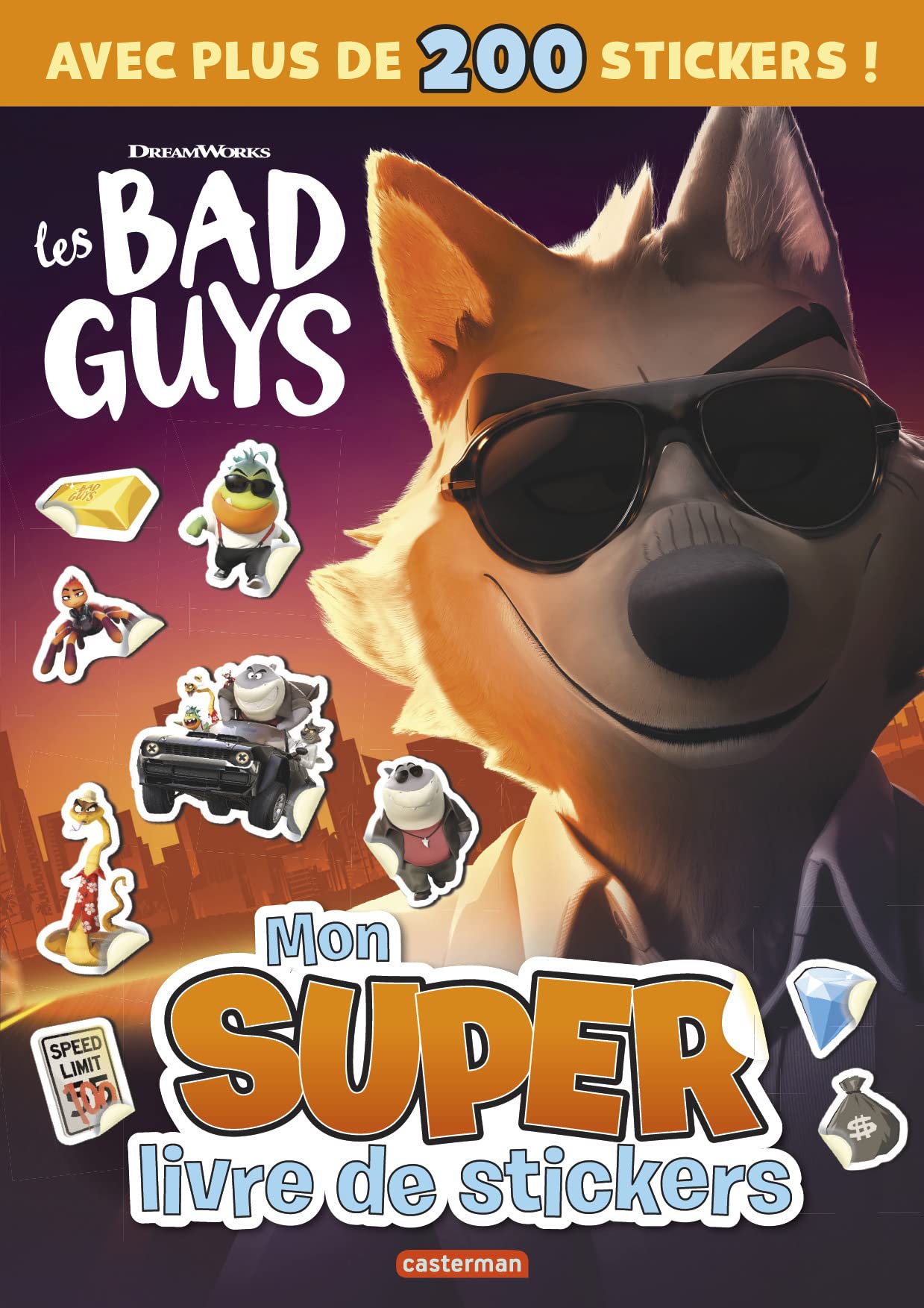 Les bad guys - Mon super livre de sticker book
