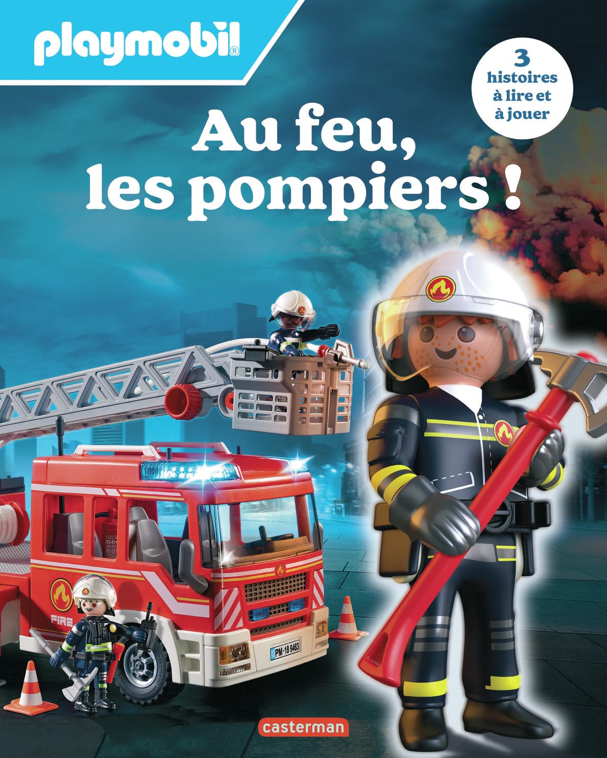 Playmobil - Au feu, les pompiers !: 3 histoires à lire et à jouer book