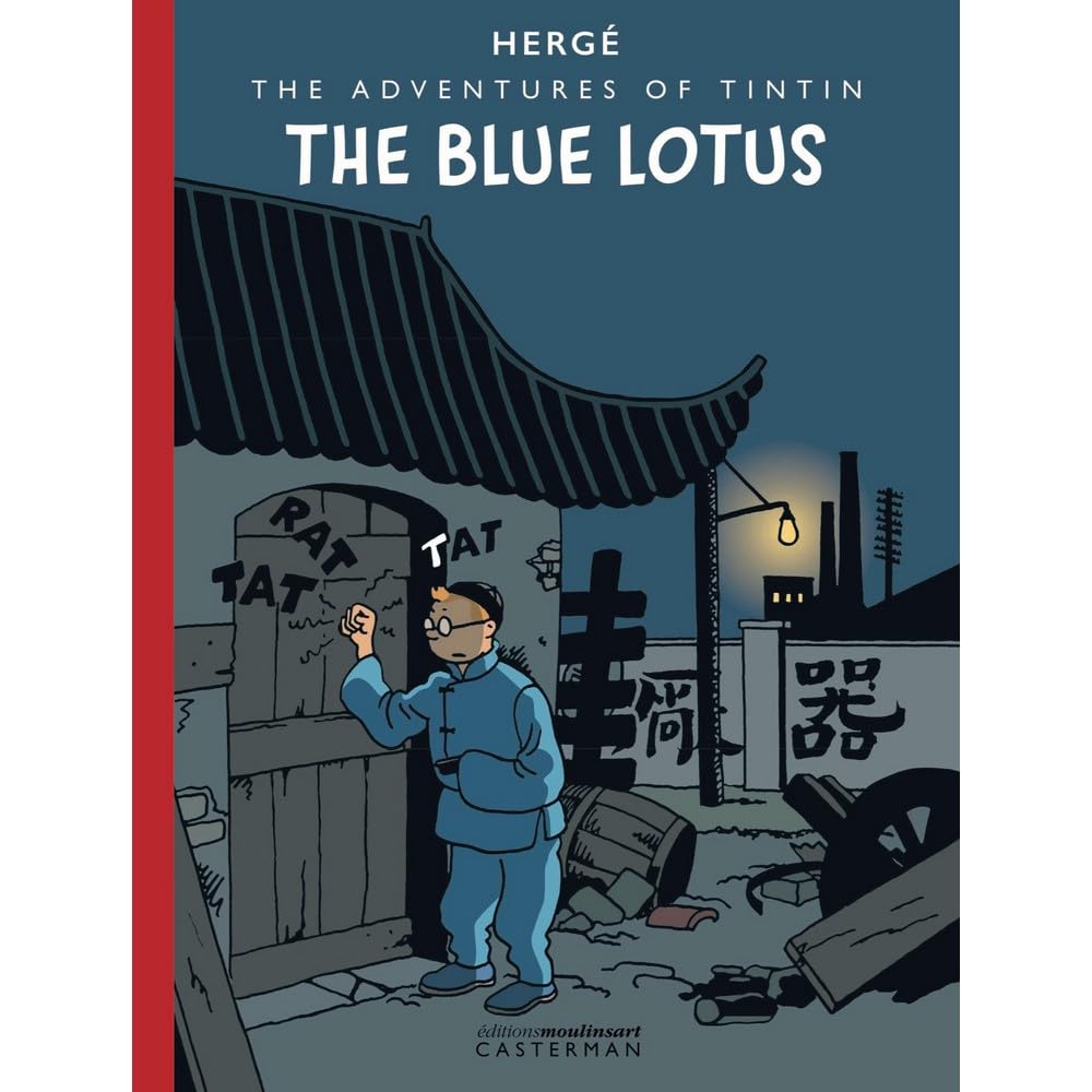 Hergé. The Blue Lotus. Die Urfassung auf Englisch, erstmals koloriert. Books