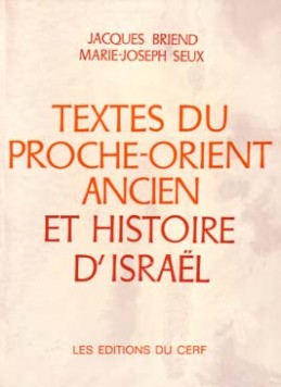 Textes du Proche-Orient ancien et histoire d'Israel book