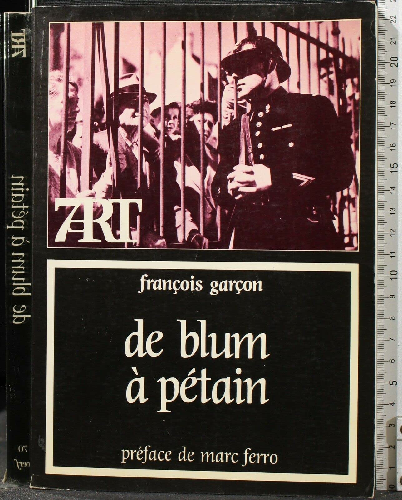 De Blum à Pétain, cinéma et société française, 1936-1944 Books