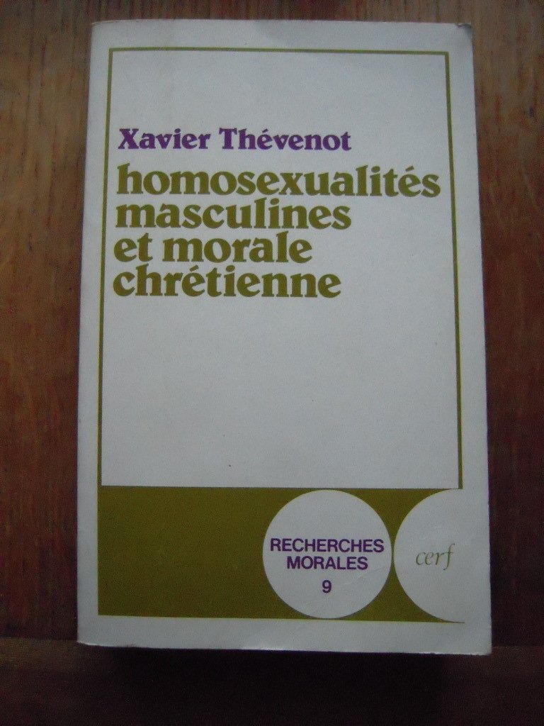 Homosexualites masculines et morale chretienne (Recherches Morales) Books