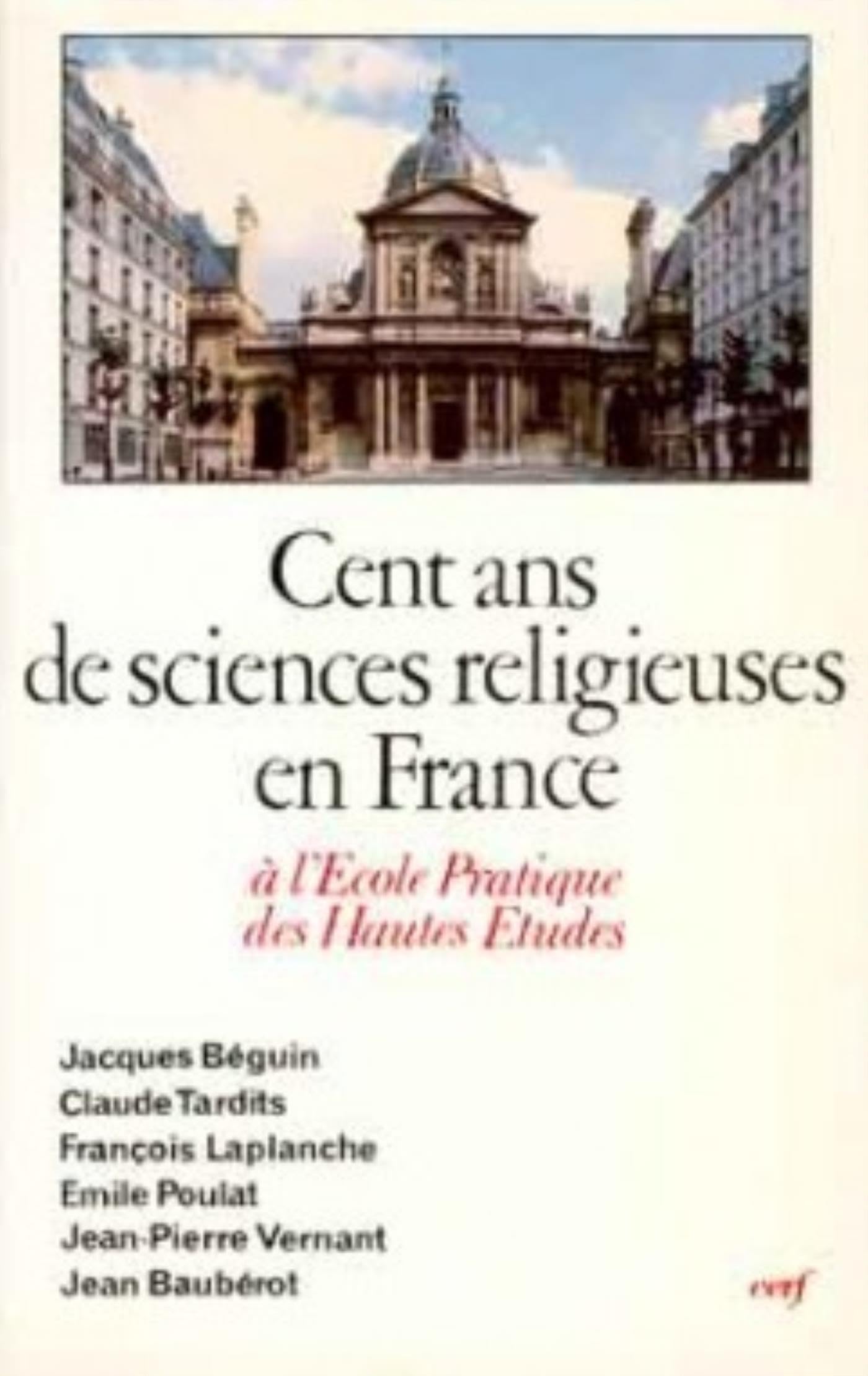 Cent ans de sciences religieuses en France book