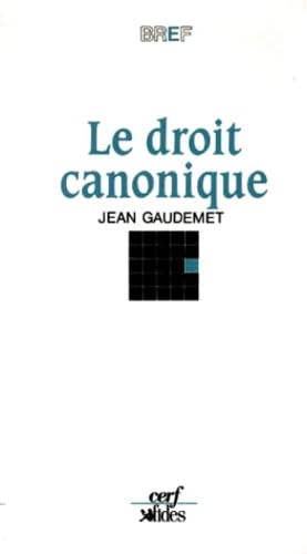 Le Droit Canonique book