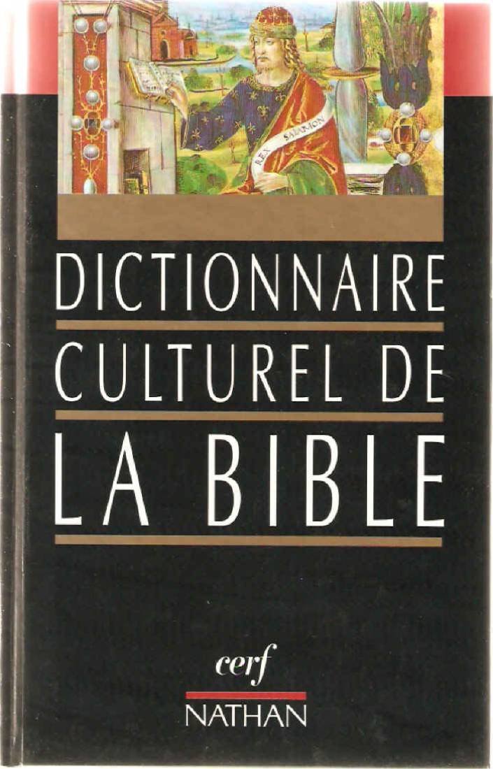 Dictionnaire Culturel De La Bible Books