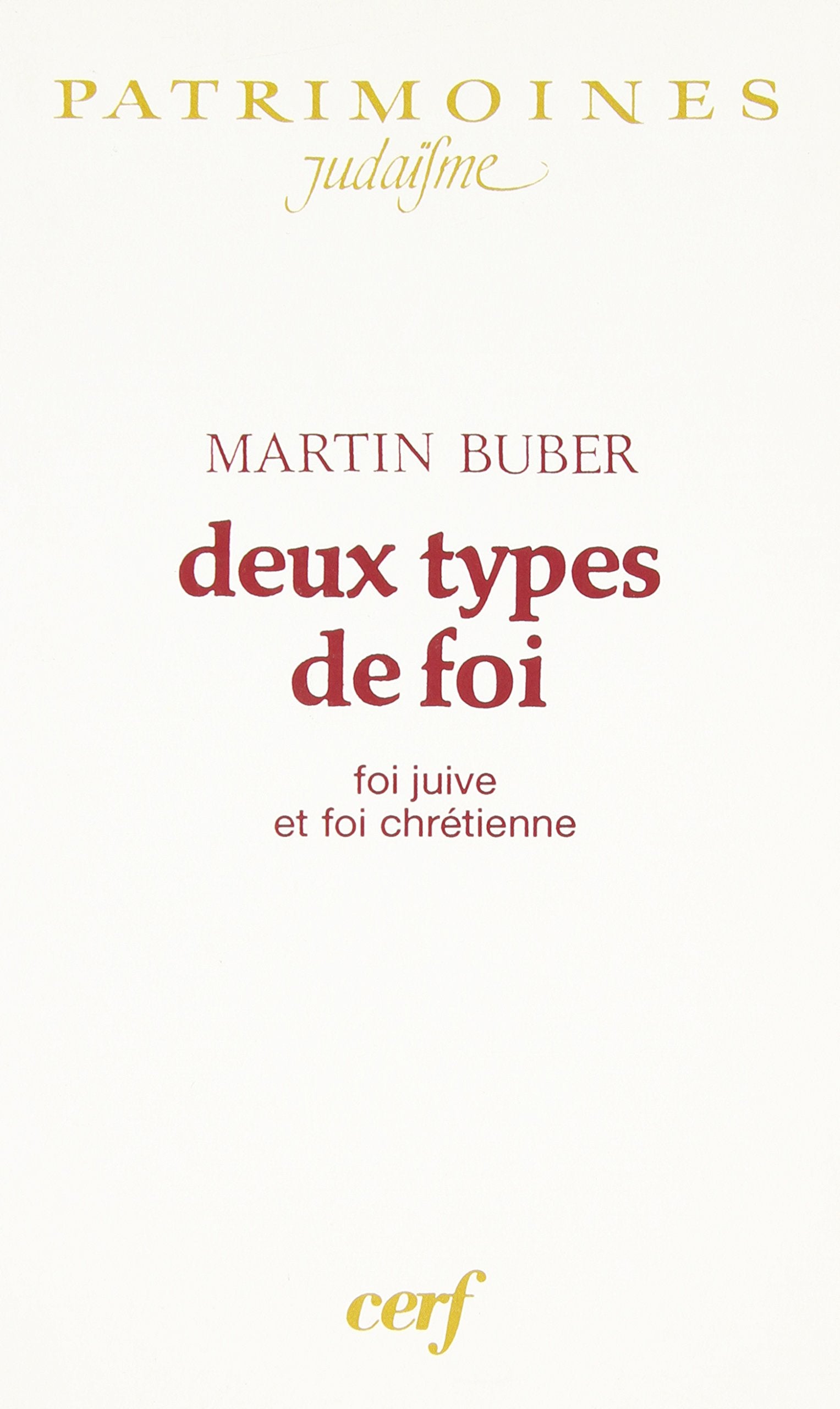 Deux types de foi: Foi juive et foi chrétienne Religion & Esotericism
