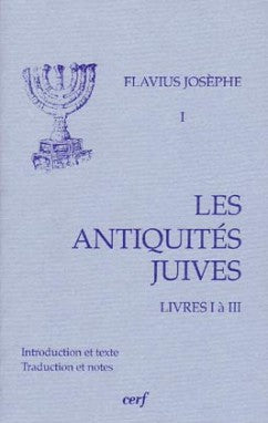 Les Antiquités juives. Vol. 1. Livres I à III book