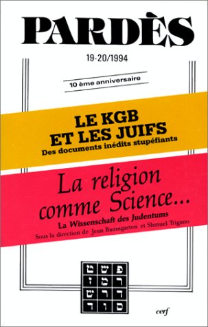 Pardes 19-20/94 Le Kgb Et Les Juifs/La Religion Books
