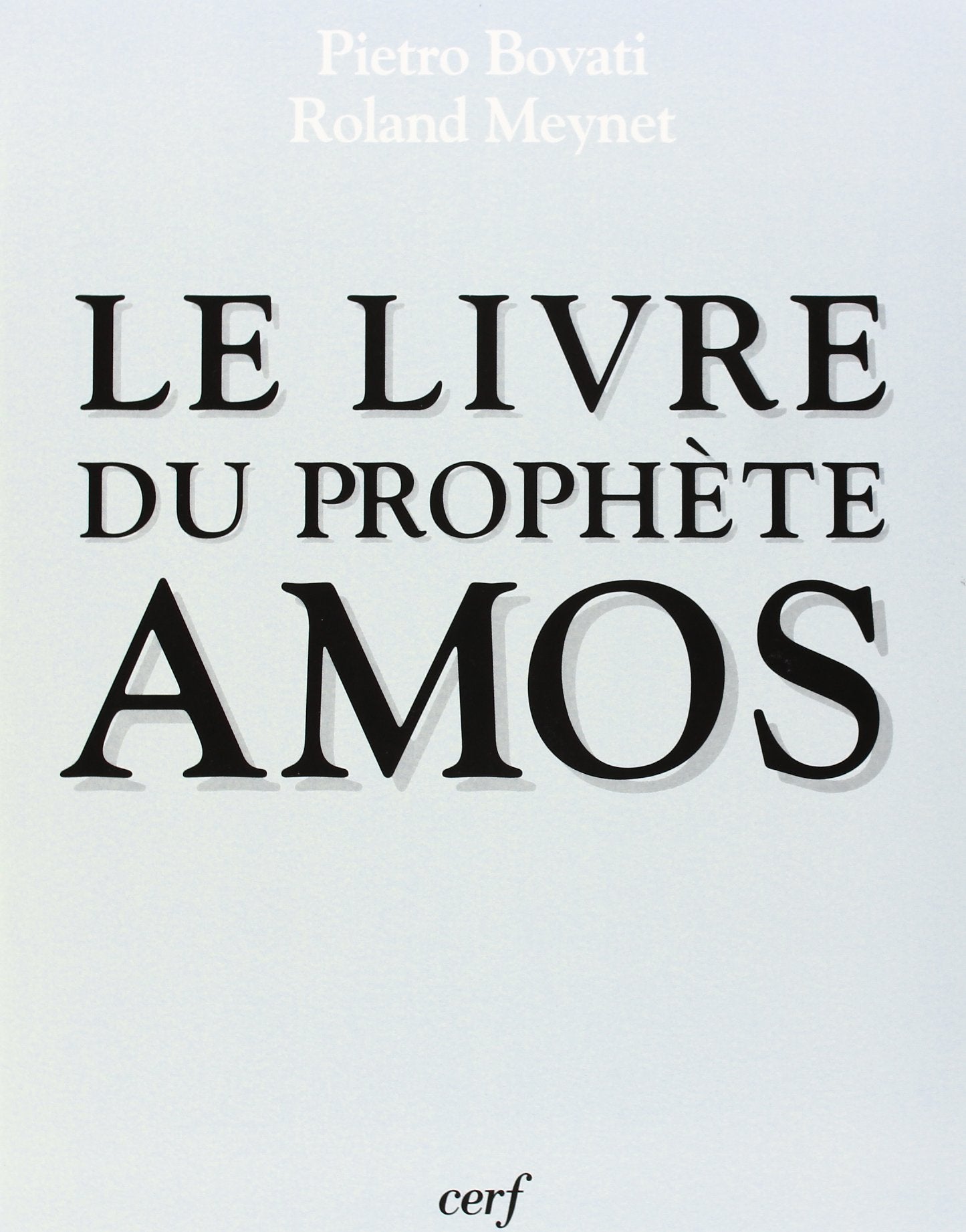 LE LIVRE DU PROPHETE AMOS Religion & Esotericism