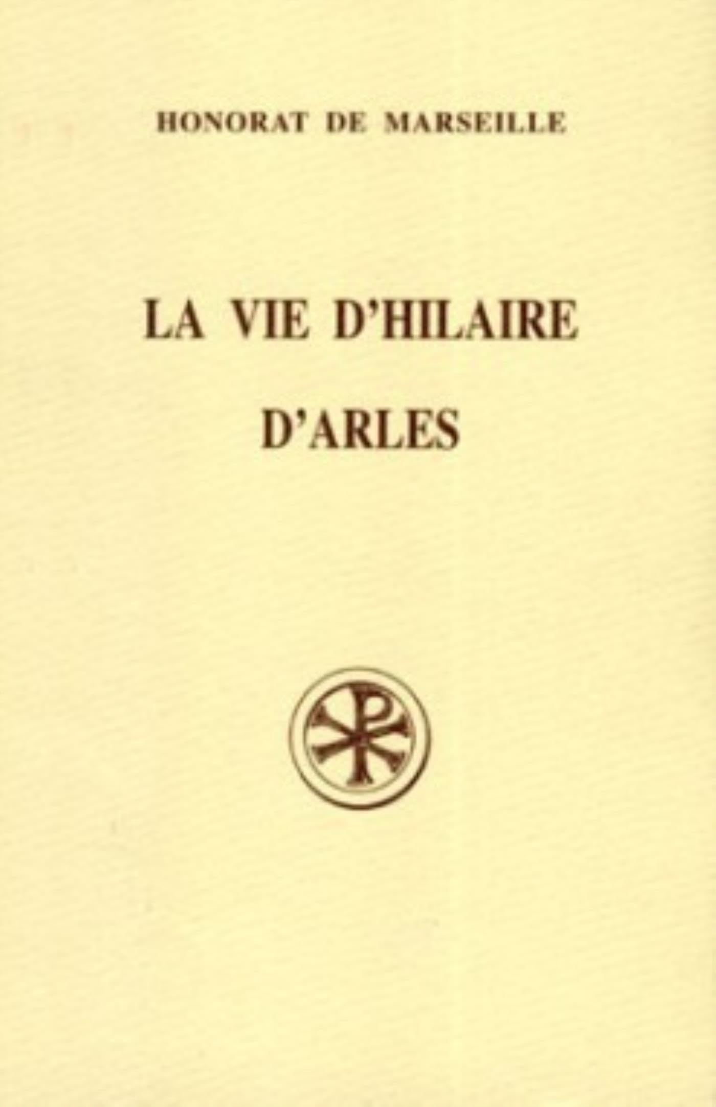 SC 404 Vie d'Hilaire d'Arles book