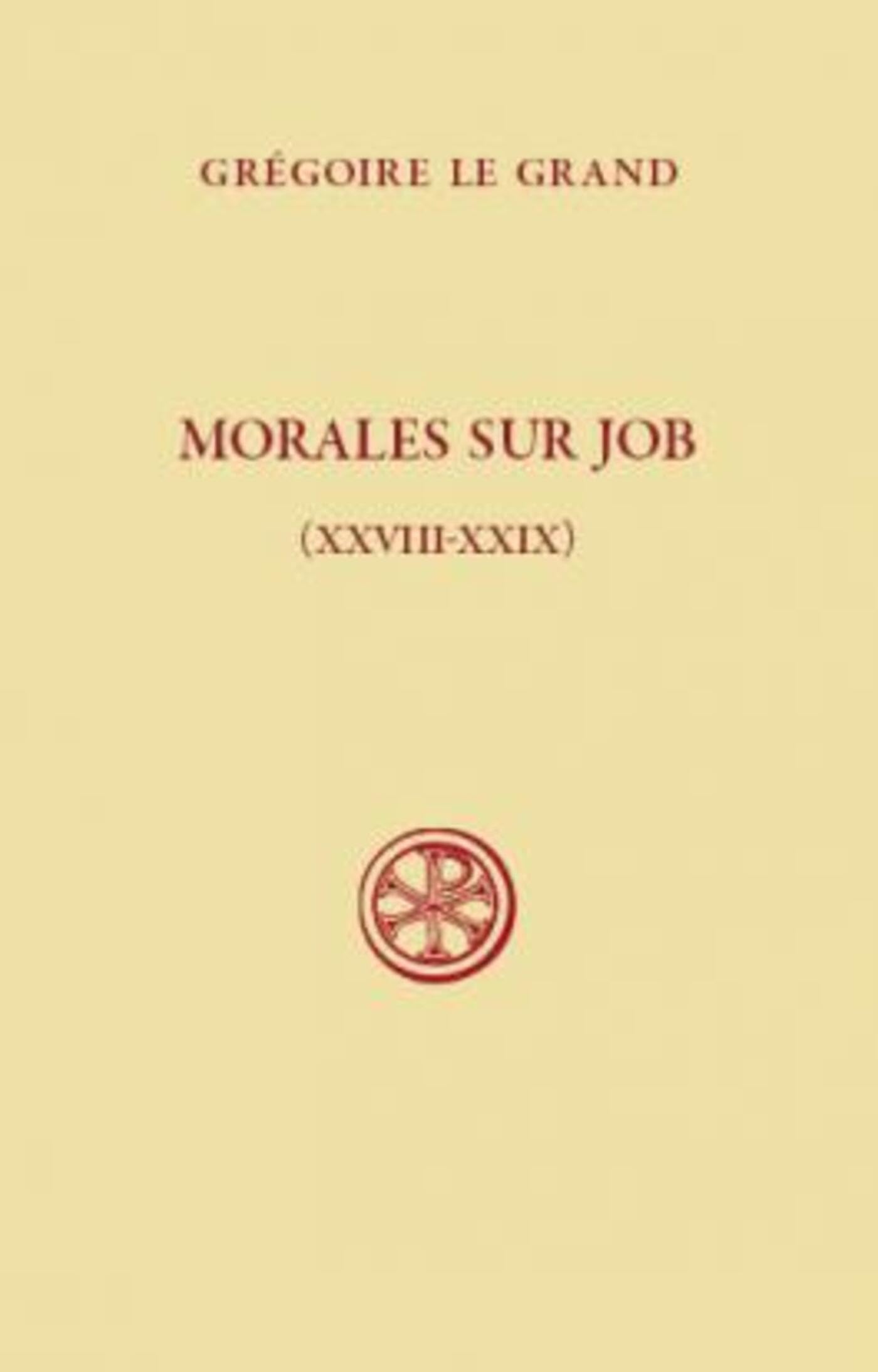 Morales sur Job (Livres 28-29) book