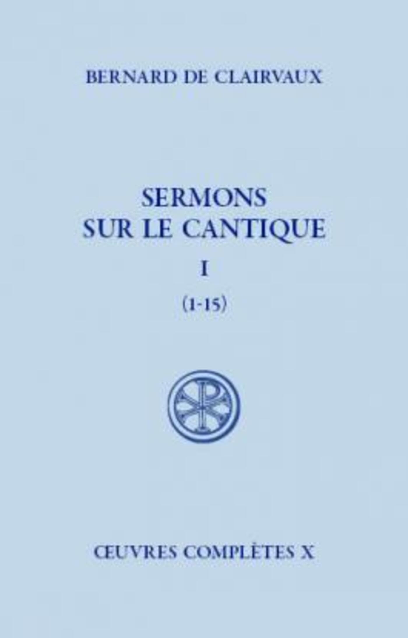 SC 414 SERMONS SUR LE CANTIQUE, I book