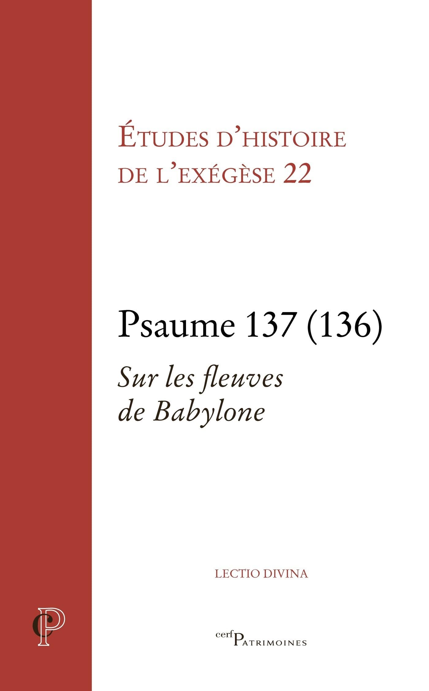 Psaume 137 (136): Sur les fleuves de Babylone book