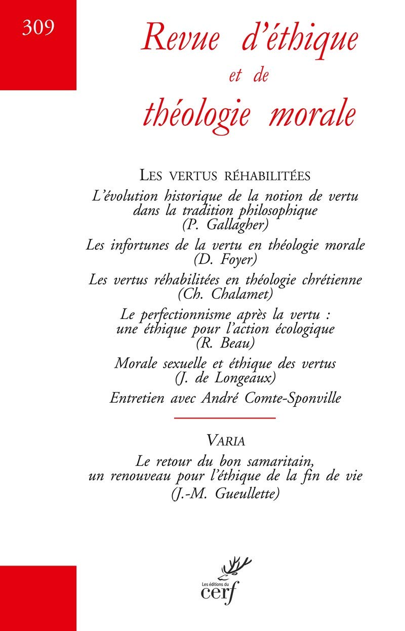 Revue d'éthique et de théologie morale - numéro 309 book