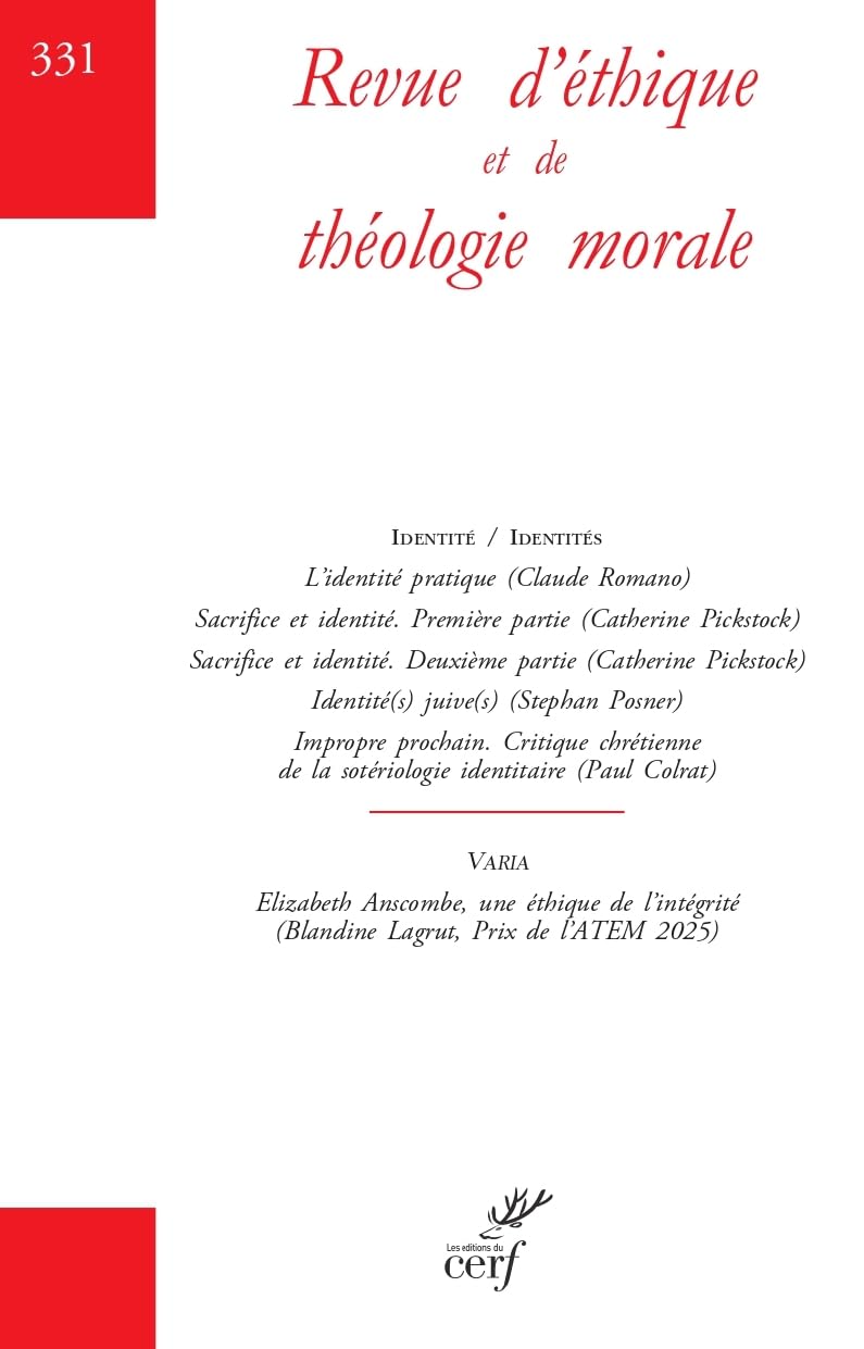 REVUE D'ETHIQUE ET DE THEOLOGIE MORALE 331 book