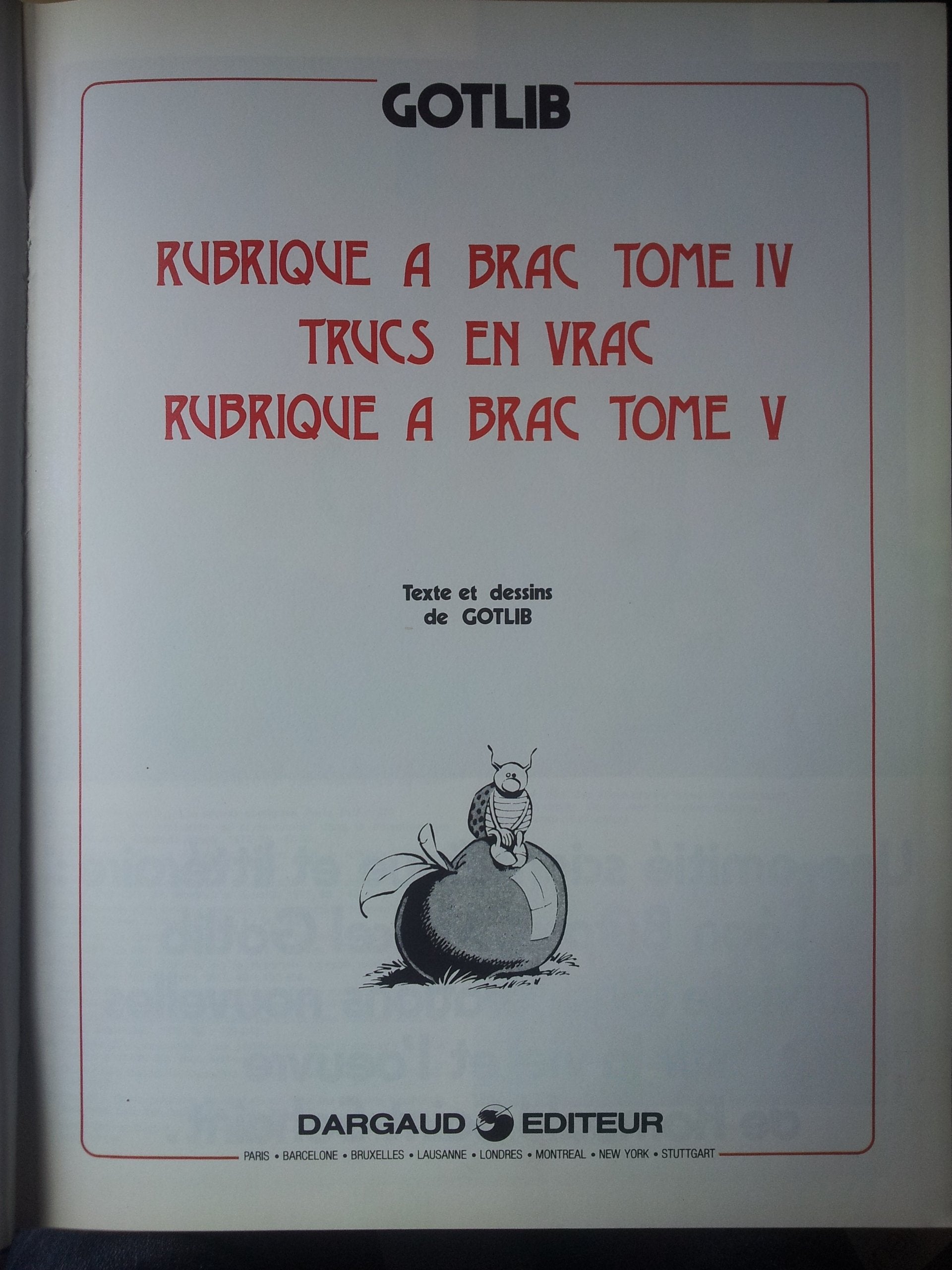 Intégrale Gotlib (Rombaldi), Tome 2 Books