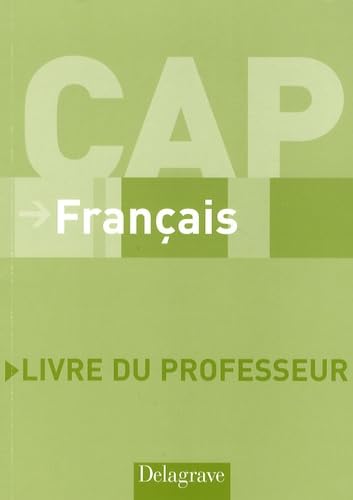 Français CAP: Livre du professeur book