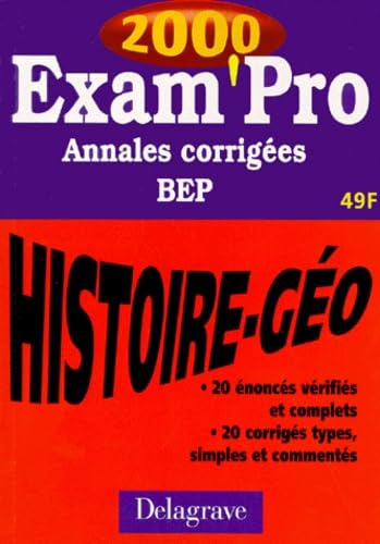 Annales corrigées : histoire-géographie BEP book