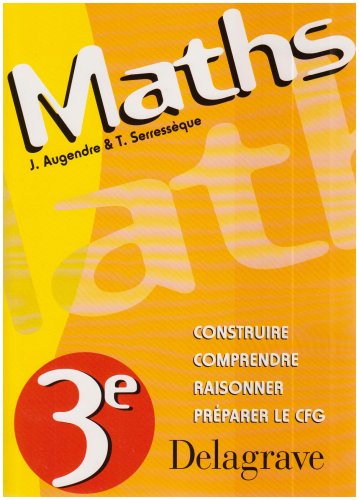 Maths, 3e en SEGPA (Livre de l'élève) book