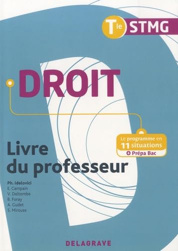 Droit Tle STMG (2017) - Pochette - Livre du professeur book