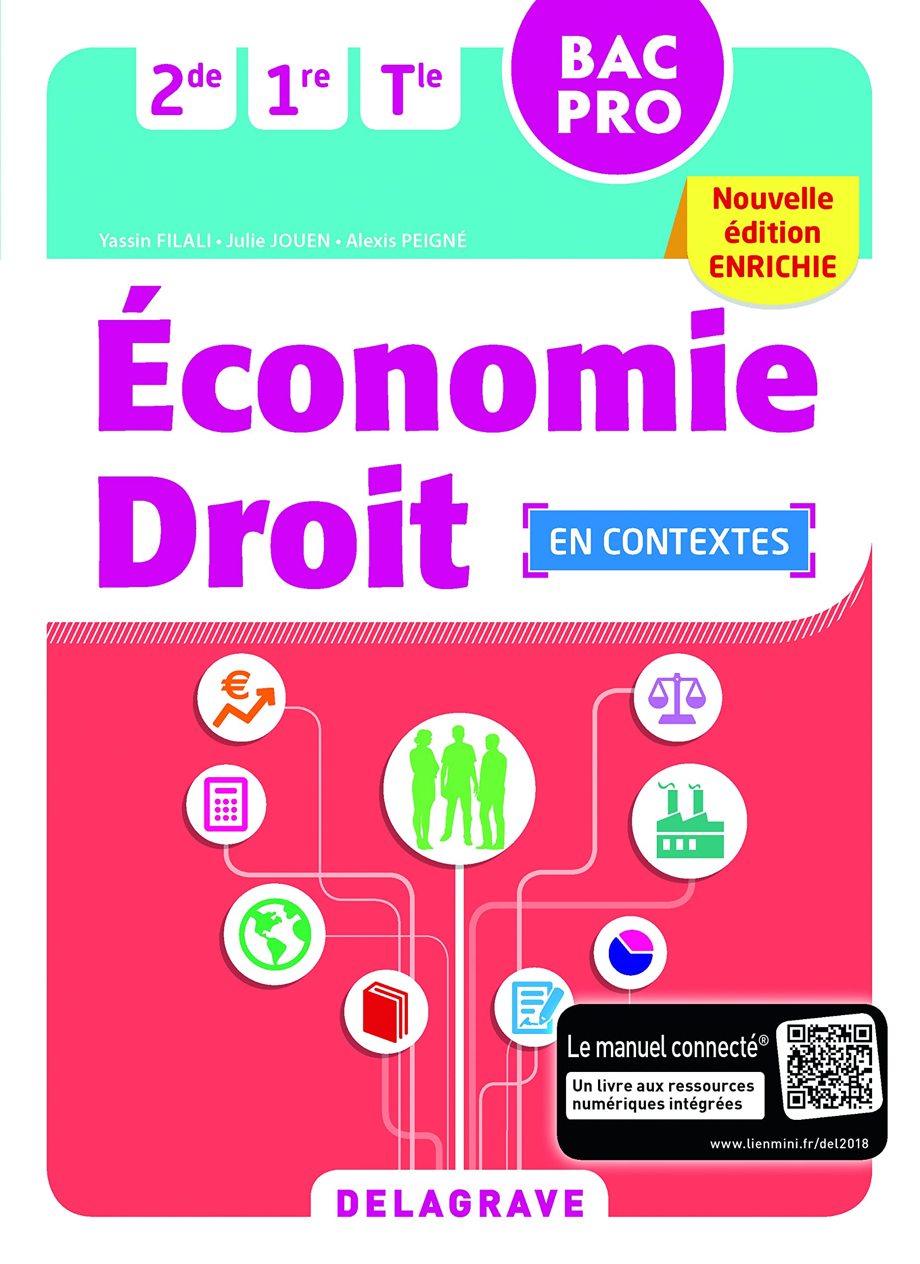 Économie-Droit 2de, 1re, Tle Bac Pro (2018) - Pochette élève book