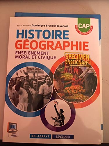 HISTOIRE GEOGRAPHIE ENSEIGNEMENT MORAL ET CIVIQUE CAP SPECIMEN ENSEIGNANT Books