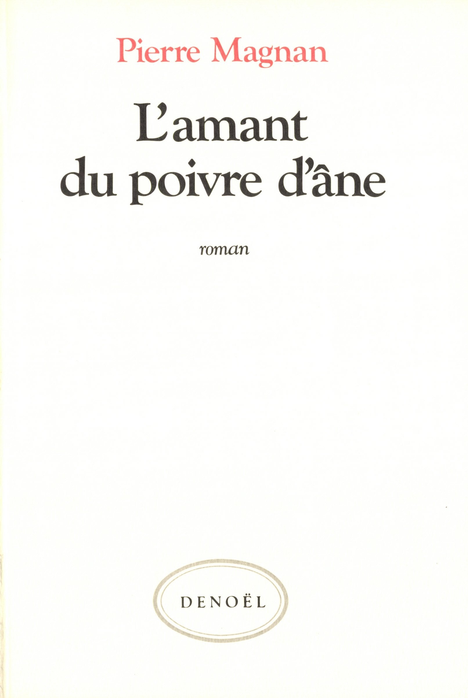 L'amant du poivre d'âne book