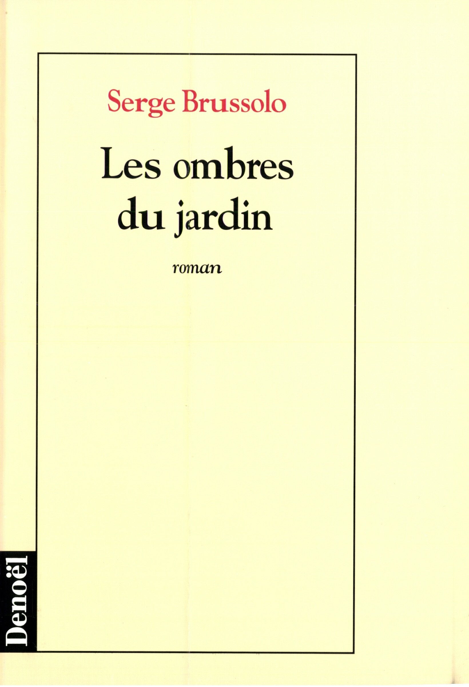 Les ombres du jardin book