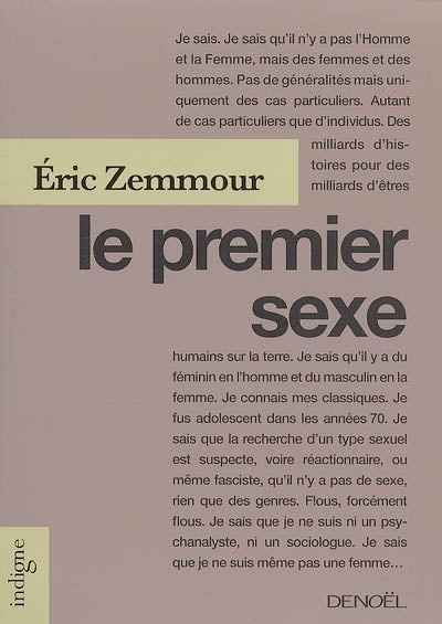 Product Image: Le premier sexe