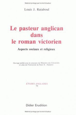 Le Pasteur anglican dans le roman victorien : aspects sociaux et religieux book
