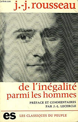 Discours sur l'Origine et les Fondements de l'Inegalite Parmi les Hommes Books