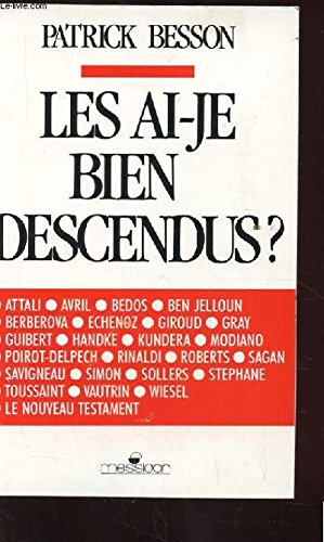 Les ai-je bien descendus ? (Littérature Française) Books