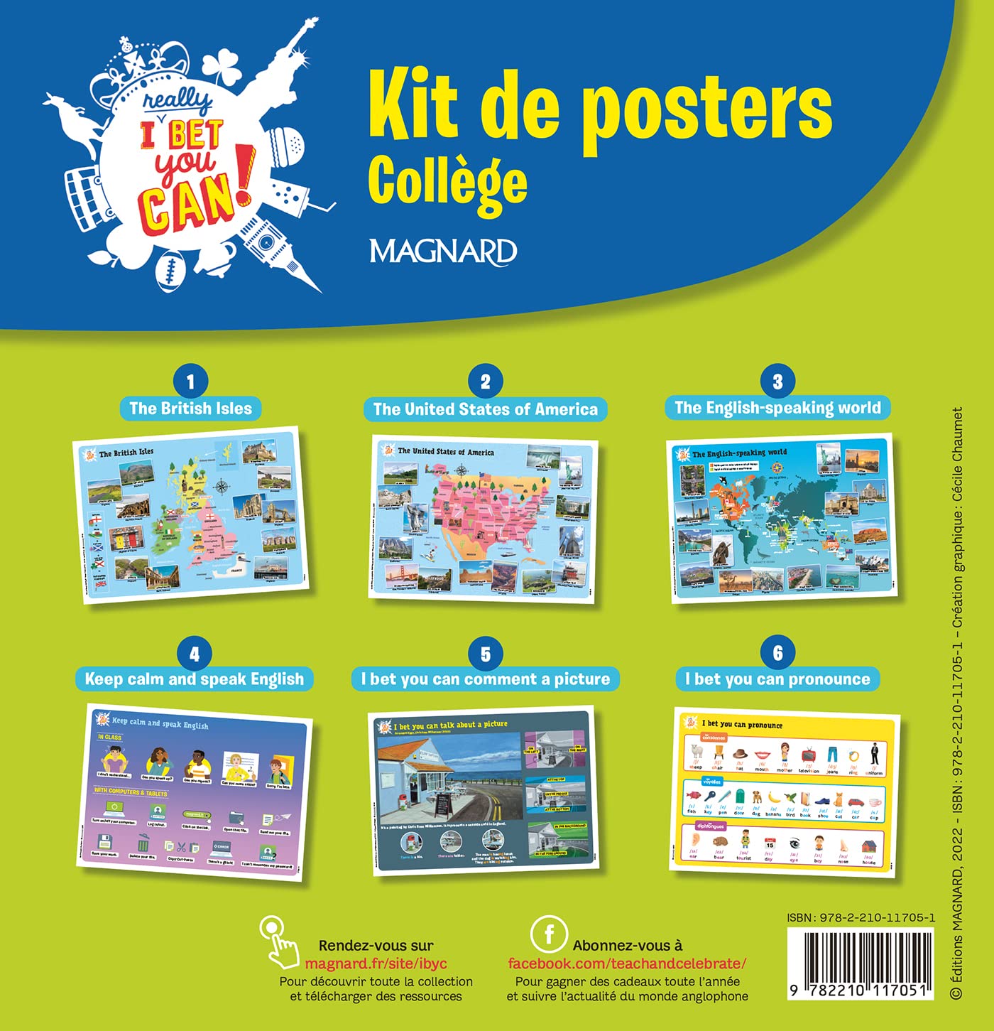 I Really Bet You Can! Anglais Collège (2022) - Kit de posters Professional & Reference Books