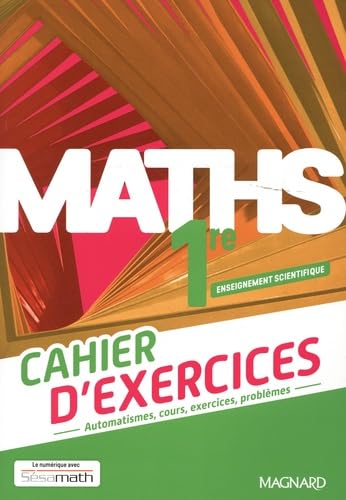 Maths 1re Enseignement scientifique (2022) - Cahier d'exercices book