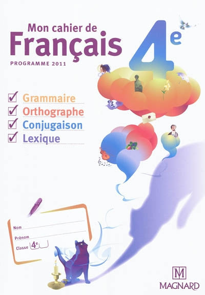 Product Image: Mon cahier de français 4e