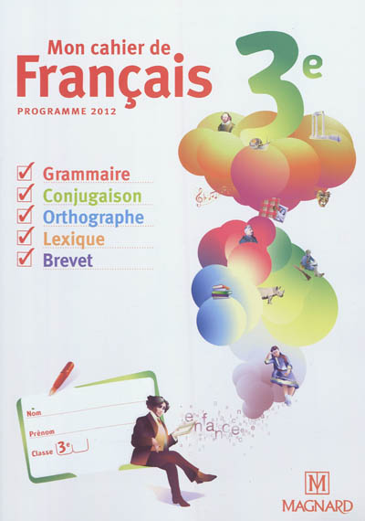 Product Image: Mon cahier de français 3e
