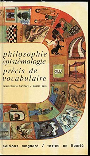 Philisophie - épistémologie, précis de vocabulaire book