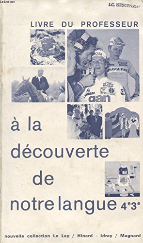 4e/3e ae maitre - a la découverte de notre 102296 book
