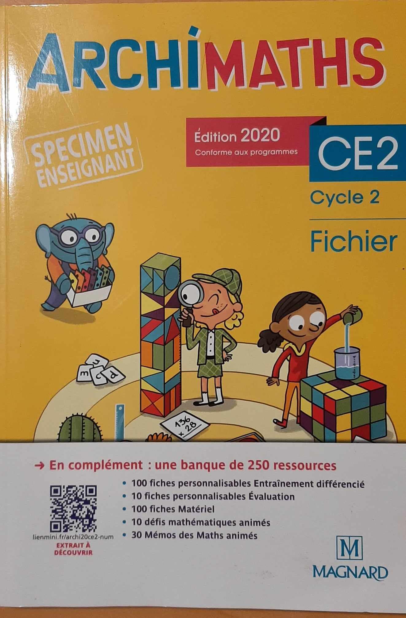 Archimaths CE2 2020 - Fichier de l'élève + mémo de maths - Spécimen book