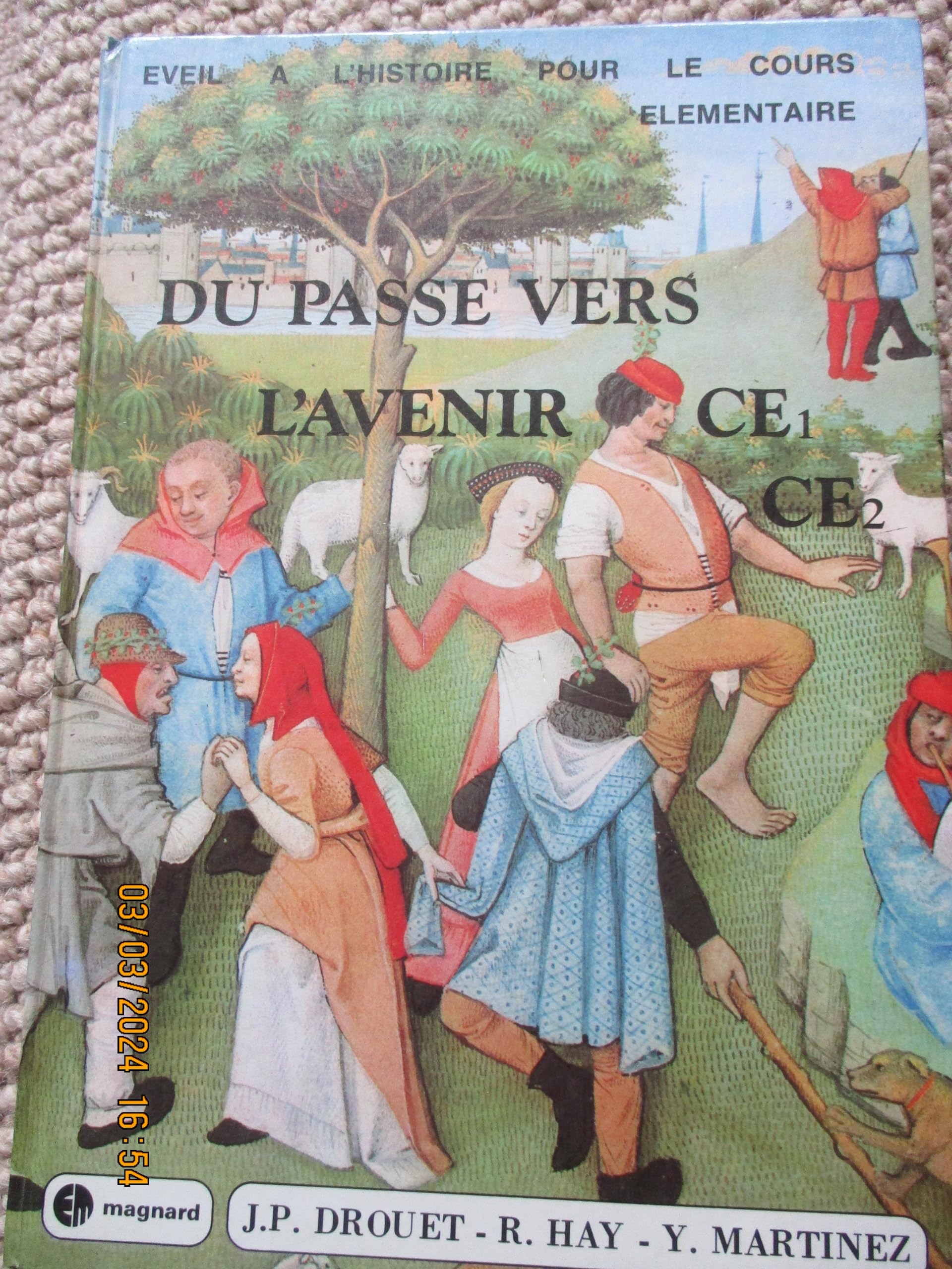 Du passe vers l'avenir c.e. / éveil a l'histoire pour le cours elementaire 1re et 2e annees reunies book