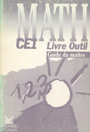 Math Ce1 Livre Outil. Guide Du Maitre Books
