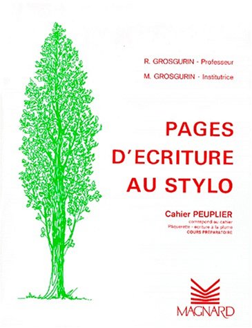 Pages d'écriture au stylo: Cahier peuplier Books
