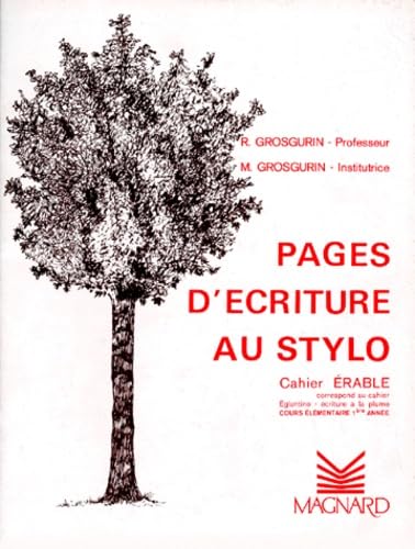 Cahier d'écriture au stylo CE1: Cahier érable Books