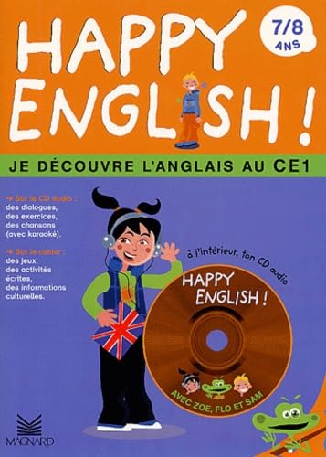 Happy english ! 7/8 ans.: Je découvre l'anglais au CE1, avec CD audio Books