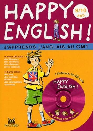 Happy English : J'apprend l'anglais au CM1 (1 livre + CD audio) Study Guides